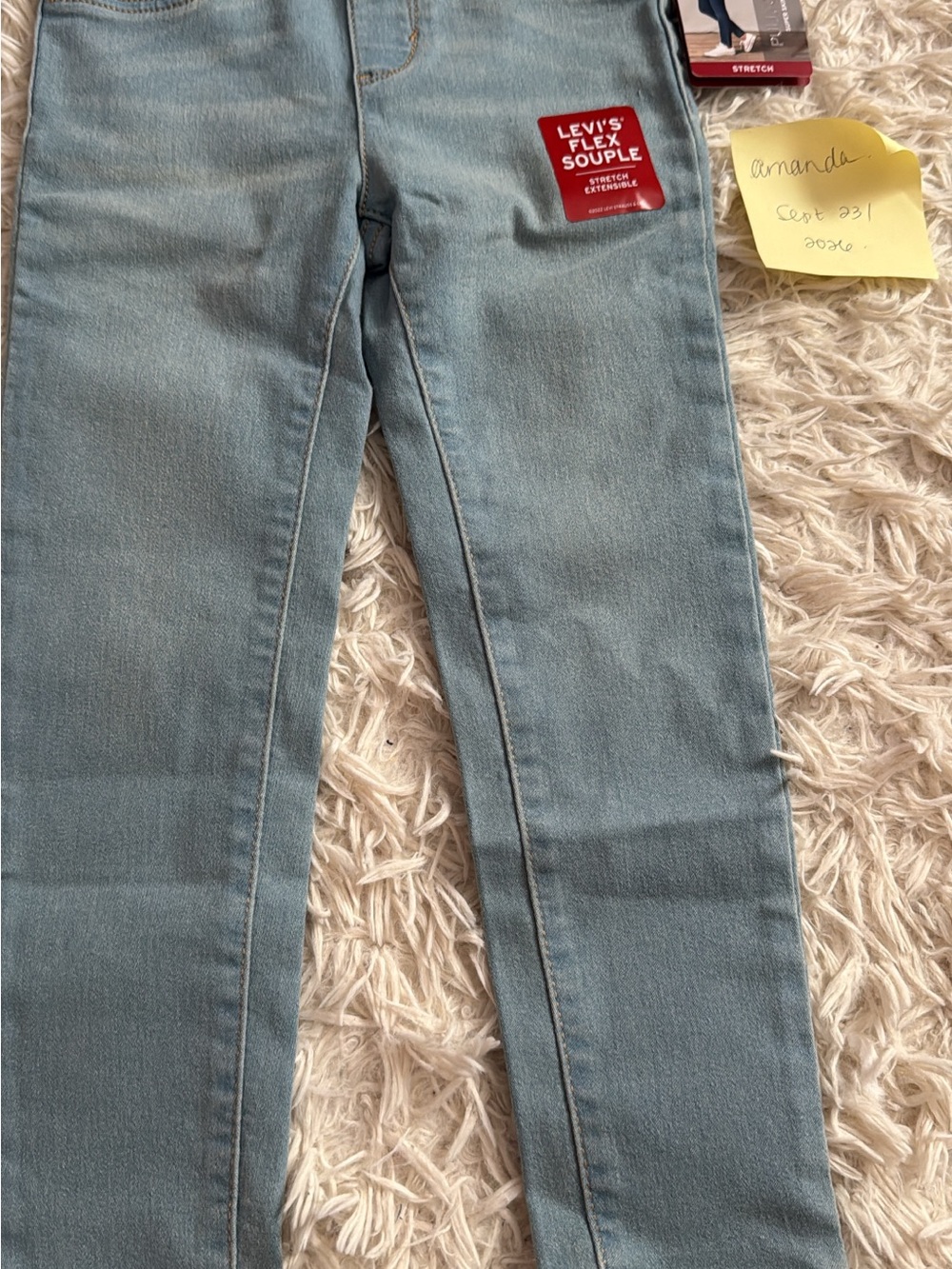 Levi's Girls Light Wash Skinny Jeans